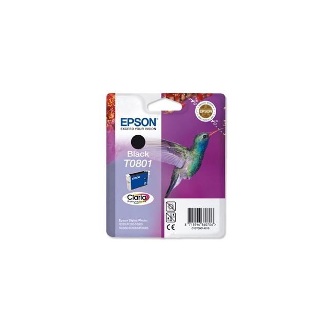 Inkoustová náplň Epson T080140 black pro SP R265/R285/R360/RX560/RX585 (330 str.)
