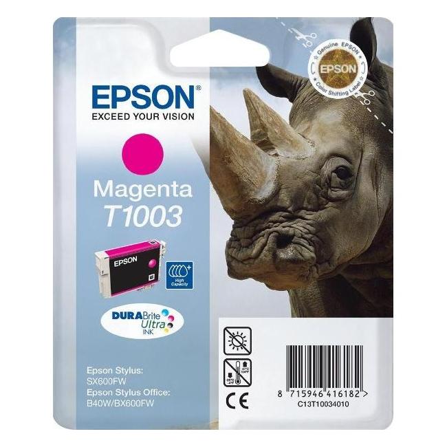 [EP100340] Inkoustová náplň Epson C13T10034010 magenta pro SO B40W/BX600FW/BX610FW/BX310 (625 str.)