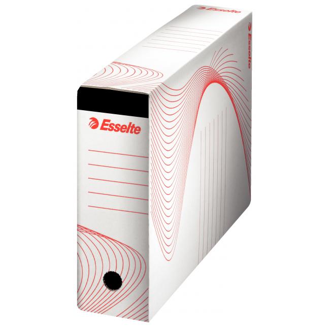 Archivní box na závěsné obaly Esselte bílý/červený