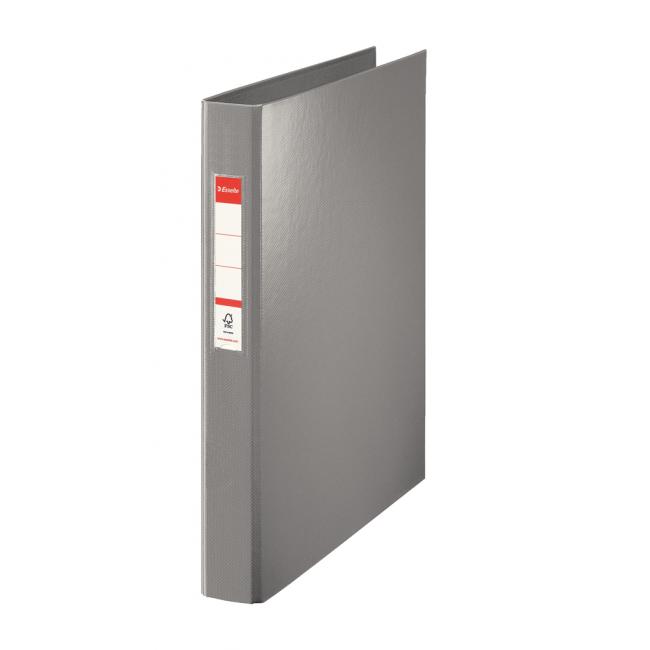 Pořadač 4-kroužkový Esselte celoplastový 4,2cm VIVIDA šedý