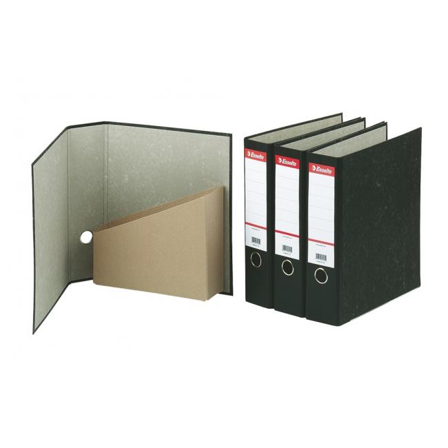 [ES036057] Pořadač Esselte Mramor archivní 8cm černý