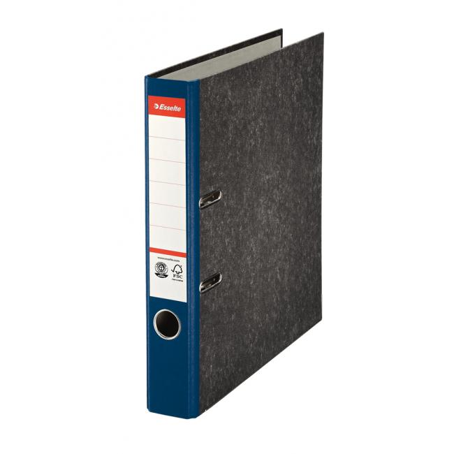 Pořadač pákový Esselte Mramor 5cm modrý