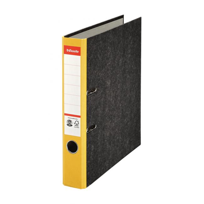 Pořadač pákový Esselte Mramor 5cm žlutý