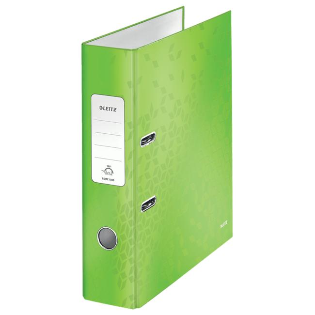 Pákový pořadač Leitz 180° WOW 8cm zelený