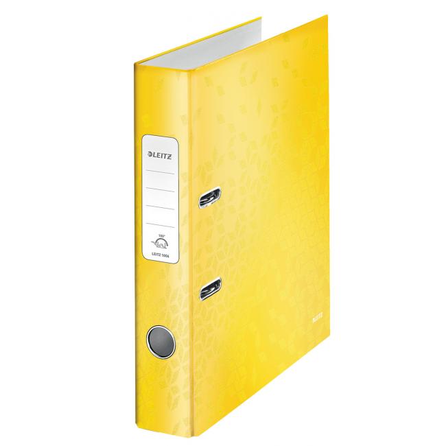 Pákový pořadač Leitz 180° WOW 5cm žlutý