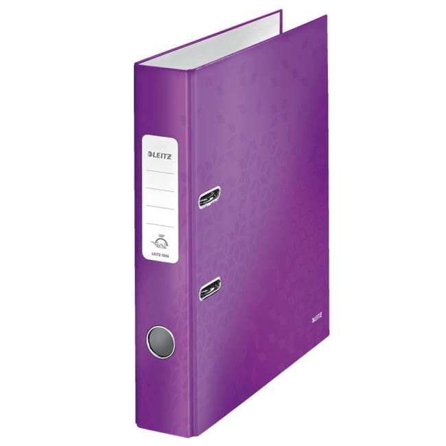 Pákový pořadač Leitz 180° WOW 5cm purpurový