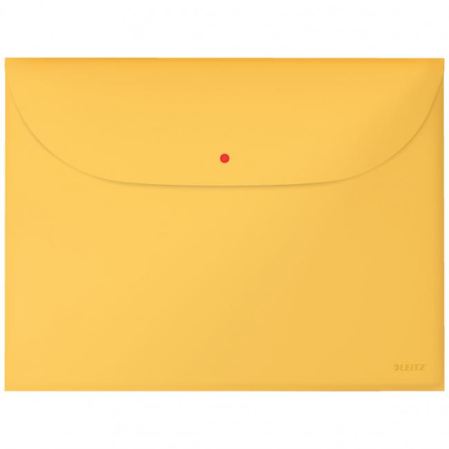 Plastový obal A4 s drukem Leitz Cosy teplá žlutá 3 ks