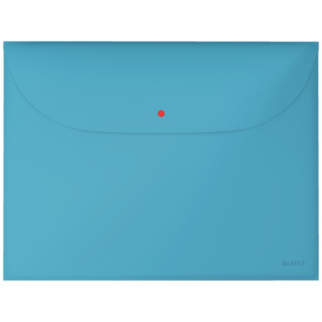Plastový obal A4 s cvočkem Leitz Cosy klidná modrá 3 ks