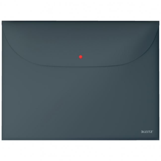 Plastový obal A4 s cvočkem Leitz Cosy sametově šedá 3 ks