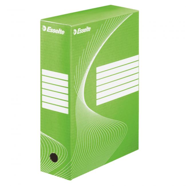 [ES128424] Archivní box Esselte 100mm zelený/bílý