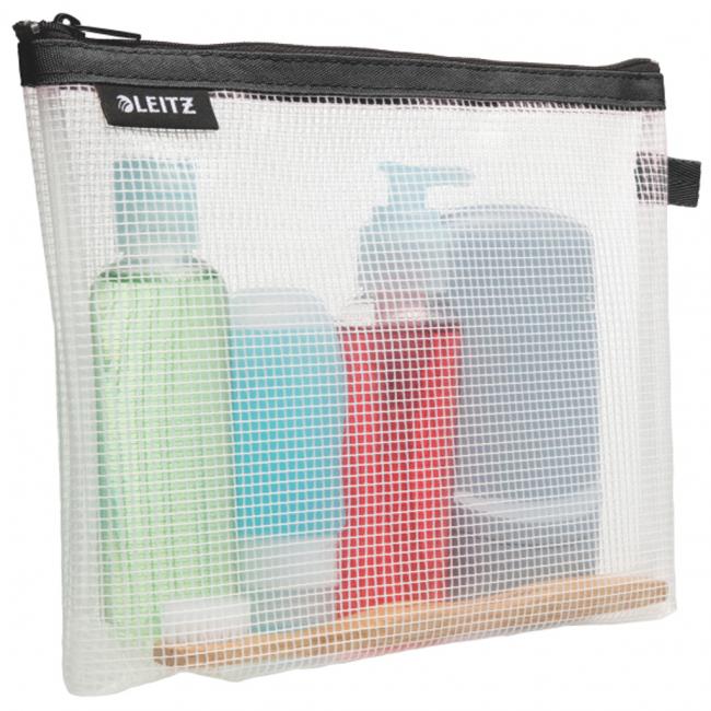 Plastový obal se zipem Leitz WOW na kosmetiku černý