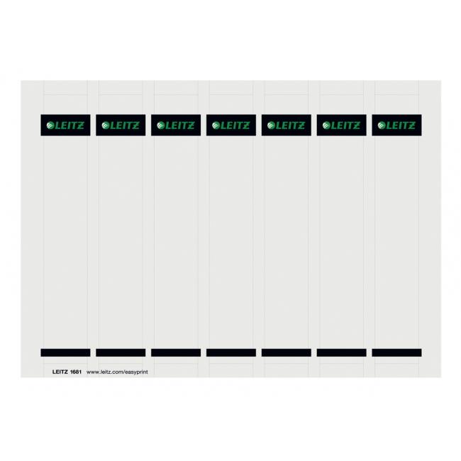 Zádové štítky potiskovatelné pro pořadače Leitz 180° šířka zad 52 mm