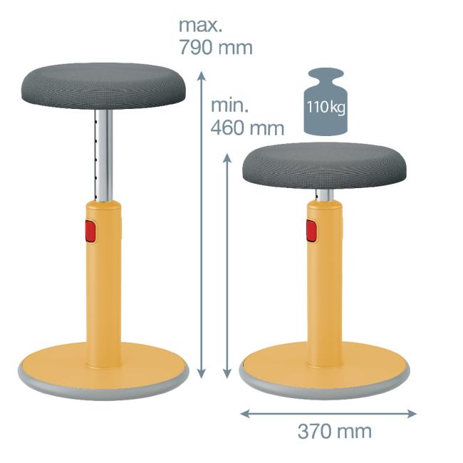 [ES180019] Ergonomická balanční židle Leitz Cosy Ergo v teplá žlutá