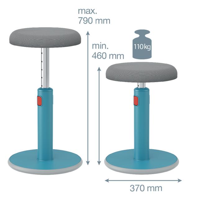 [ES180061] Ergonomická balanční židle Leitz Cosy Ergo klidná modrá