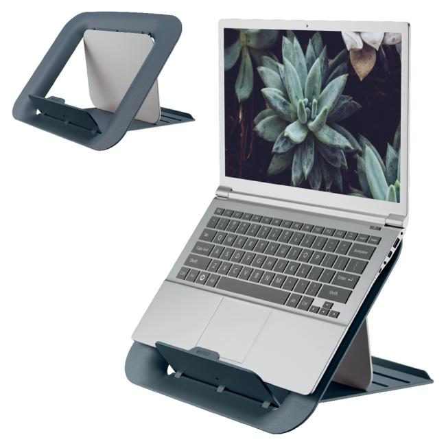 [ES260890] Stojan pod notebook Leitz Cosy Ergo sametový šedý