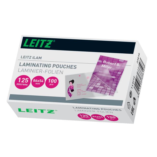 Laminovací fólie Leitz iLAM 86 x 54 mm, 125 mic, 100 ks