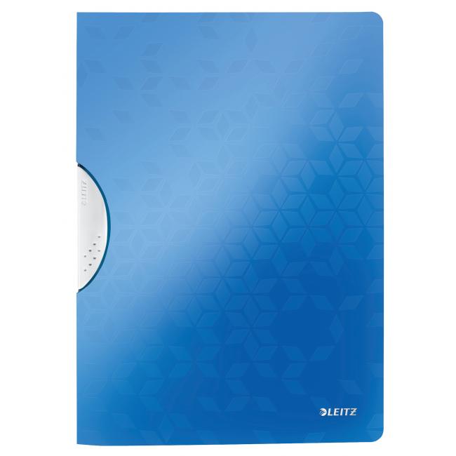 [ES418536] Obal s klipem plastovým Leitz WOW modrý