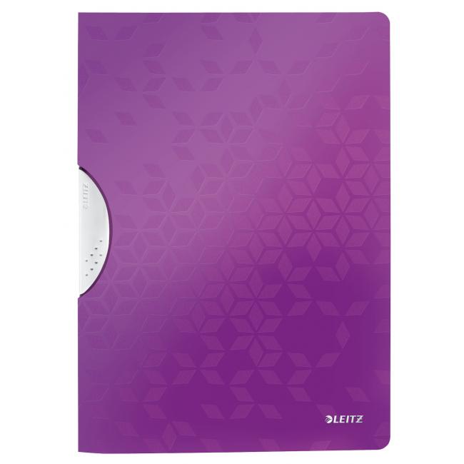 [ES418562] Obal s klipem plastovým Leitz WOW purpurový