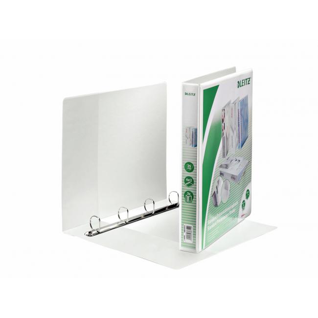 Pořadač prezentační Leitz 4,4cm 4D-kroužkový A4 MAXI bílý
