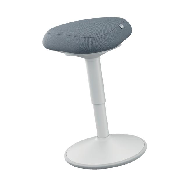 Ergonomická balanční židle Leitz Ergo k sezení, světle šedá