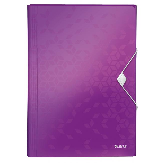 [ES458962] Aktovka plastová s přihrádkami Leitz WOW purpurová