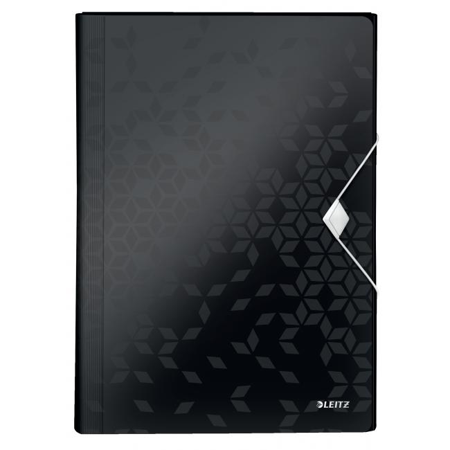 [ES458995] Aktovka plastová s přihrádkami Leitz WOW černá