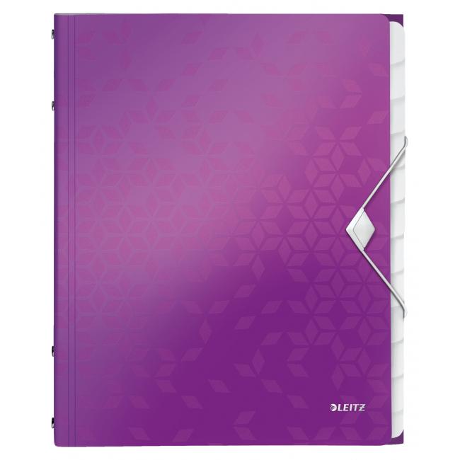 [ES463462] Třídicí kniha 12 Leitz WOW purpurová