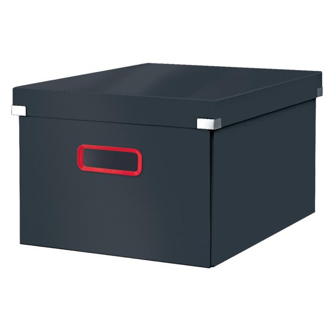 Střední krabice Click & Store A4 Leitz Cosy sametová šedá