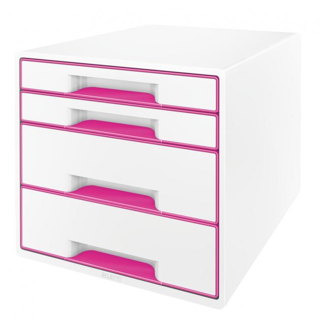 [ES521323] Zásuvkový box Leitz WOW se 4 zásuvkami růžový