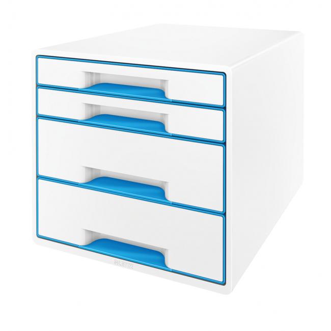 [ES521336] Zásuvkový box Leitz WOW se 4 zásuvkami modrý
