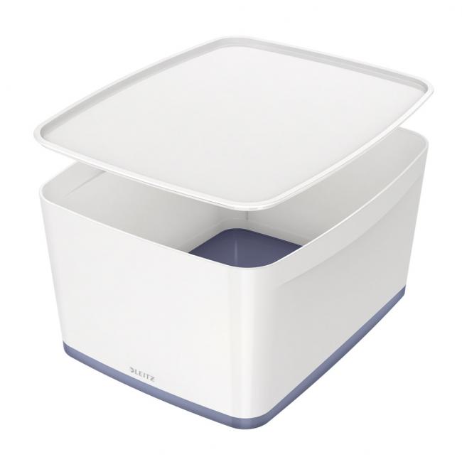 [ES521601] Úložný box s víkem Leitz MyBox, velikost L bílá/šedá