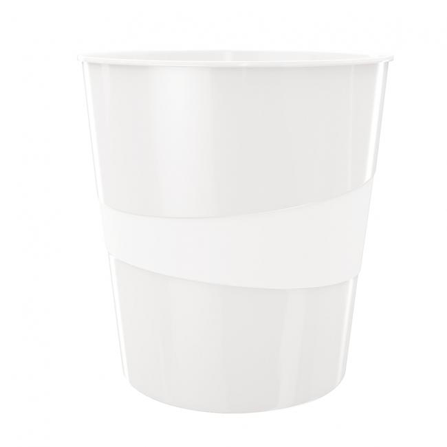 [ES527801] Koš plastový Leitz WOW 15 ℓ bílý