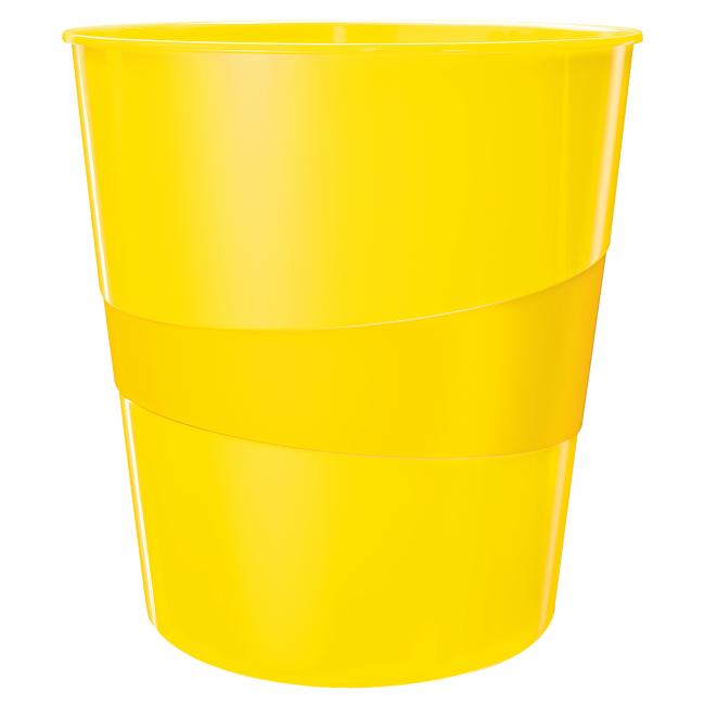 Koš plastový Leitz WOW 15 ℓ žlutý