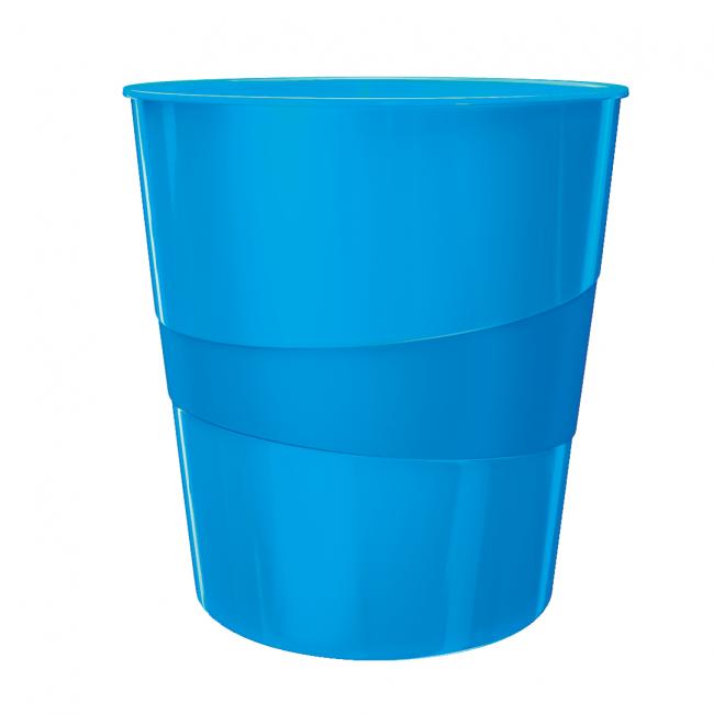 Koš plastový Leitz WOW 15 ℓ modrý