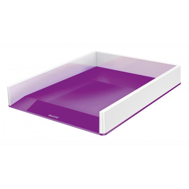 [ES536162] Odkladač Leitz WOW bílý/purpurový