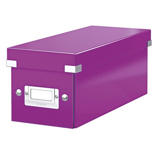 [ES604162] Krabice na CD Click & Store purpurová
