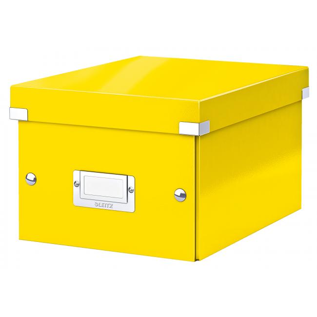[ES604316] Malá krabice Click & Store metalická žlutá