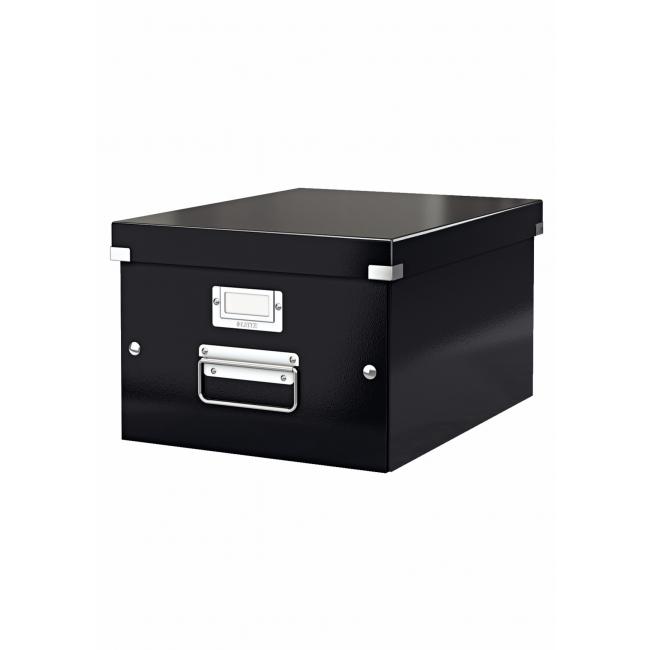 [ES604400] Střední krabice Click & Store černá