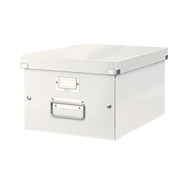 [ES604401] Střední krabice Click & Store perleťově bílá