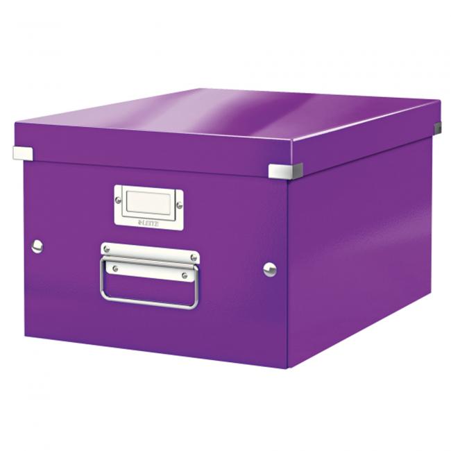 [ES604462] Střední krabice Click & Store purpurová