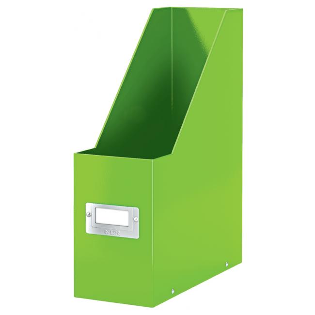 [ES604764] Stojan na časopisy Leitz Click & Store metalická zelená