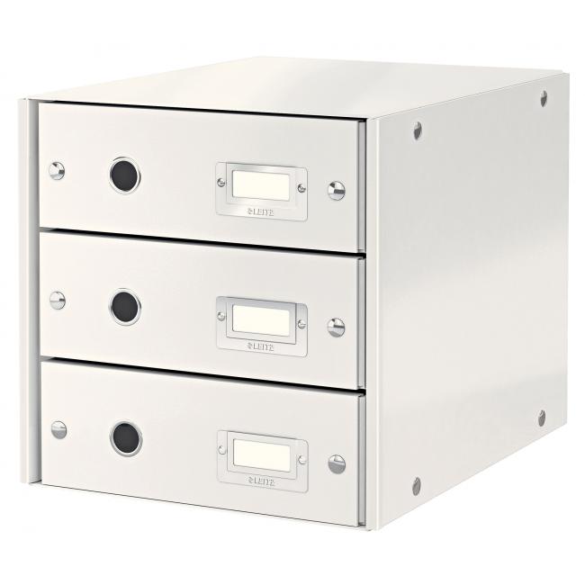 [ES604801] Zásuvkový box Leitz Click & Store 3 zásuvky bílá