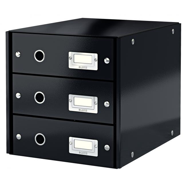 Zásuvkový box Leitz Click & Store 3 zásuvky černý