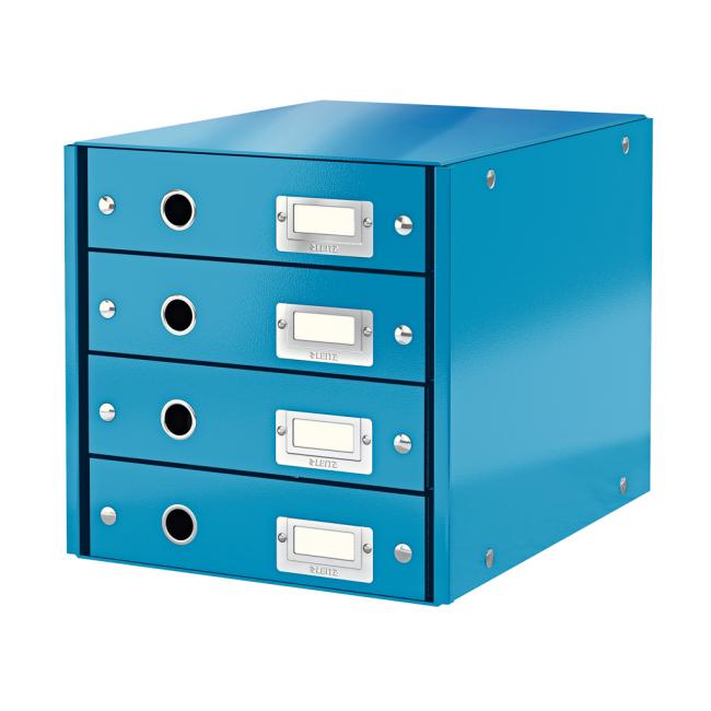 [ES604936] Zásuvkový box Leitz Click & Store 4 zásuvky modrý