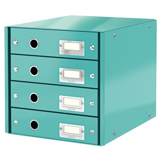 [ES604951] Zásuvkový box Leitz Click & Store 4 zásuvky ledově modrý