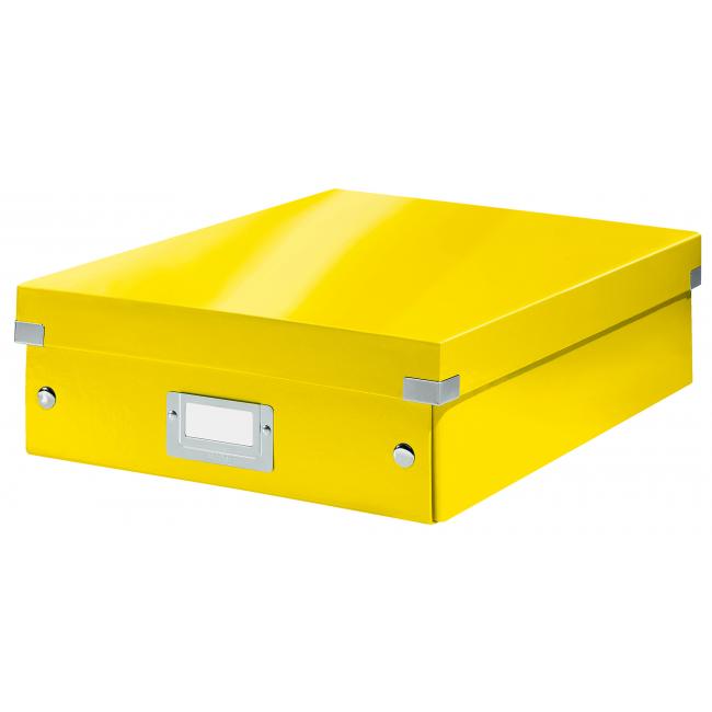 [ES605816] Střední organizační krabice Click & Store žlutá