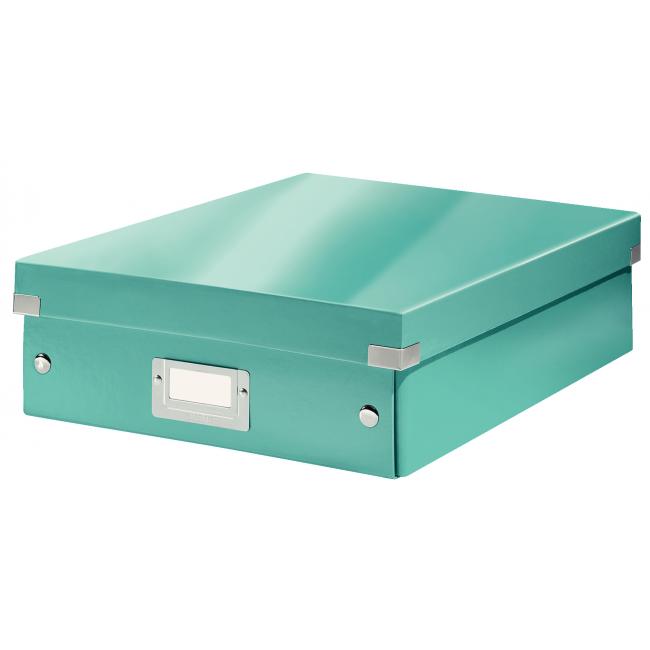 [ES605851] Střední organizační krabice Click & Store ledově modrá