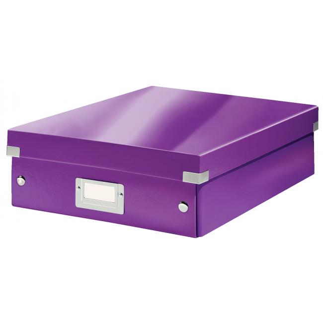 [ES605862] Střední organizační krabice Click & Store purpurová
