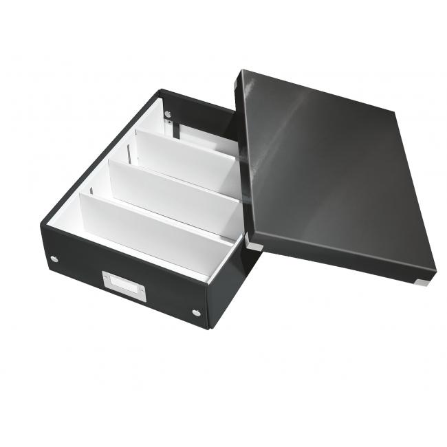 [ES605895] Střední organizační krabice Click & Store velikost M černá