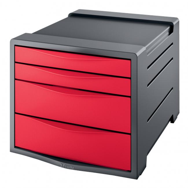 [ES623960] Zásuvkový box Esselte VIVIDA červený